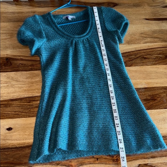 Classiques Entier Super Soft Teal Short Sleeve Sweater - Picture 9 of 9